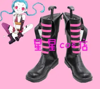 

Hot Game LOL Jinx Cosplay Shoes Custom Made For Women