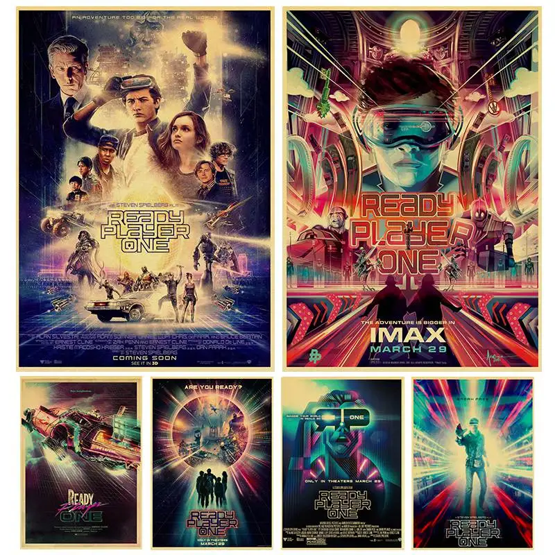 

2018 NEWEST Ready Player One MOVIE POSTER kraft paper high print art painting home decor wall sticker