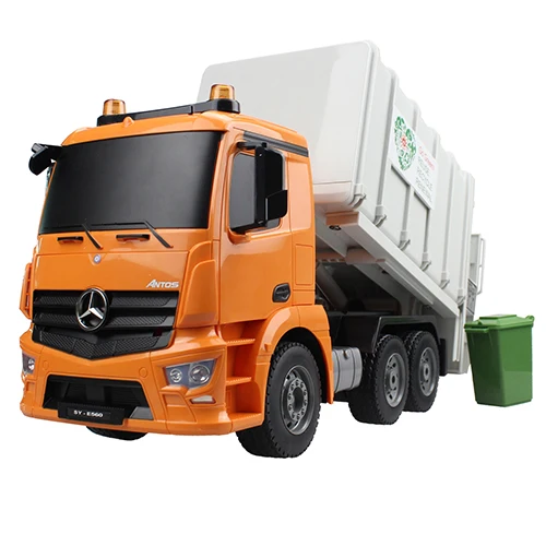 Радиоуправляемый грузовик большой Бетономешалка/пожарная машина/мусор/кран 2,4 г радиоуправляемая модель строительной машины для детей подарок хобби игрушки - Цвет: RC Garbage Truck