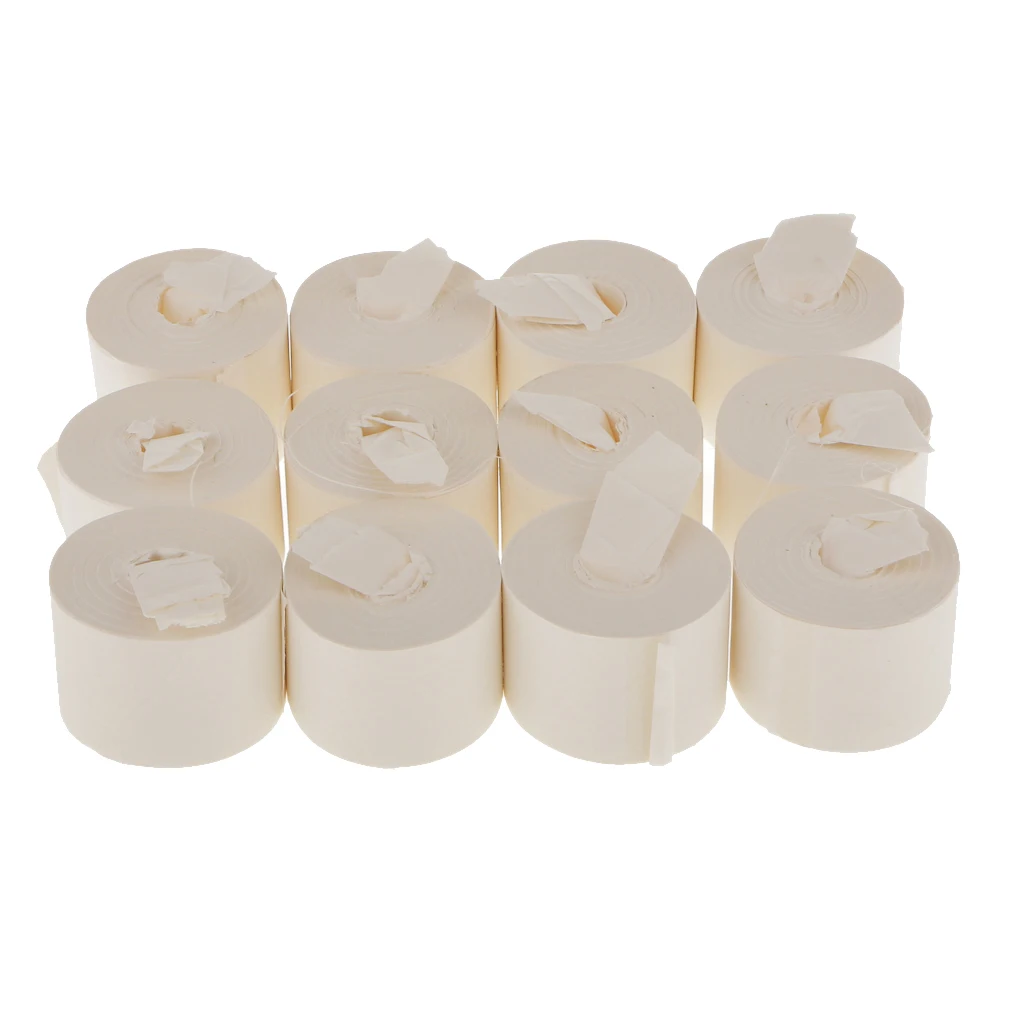 12PCS 19 Meters White Magic Tricks Mouth Coils Paper Streamers for Magician Stage Magic Show Children Party Magical Toys