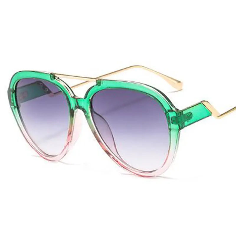 Солнцезащитные очки с большими рамами женские Роскошные брендовые модные градиентные солнцезащитные очки для пилота пластиковые солнцезащитные очки знаменитые большие солнцезащитные очки