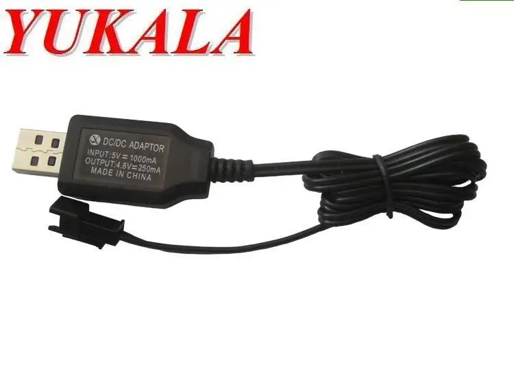 

4.8v battery charger output 250ma AA sc NICD nimh battery 4.8v pack Ni-mh USB charger for cordless remote control toy