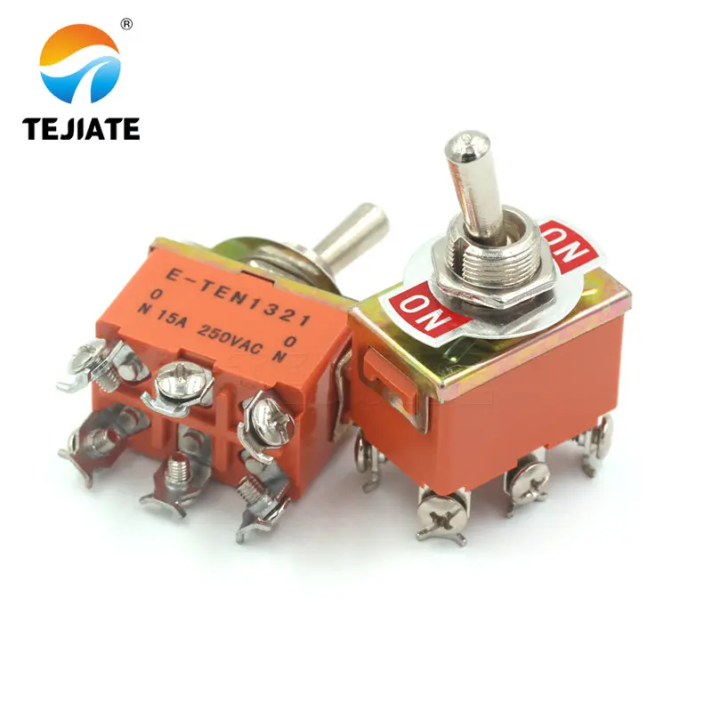 Мощность переключатель E-TEN1321 15A 250V AC 6PIN ВКЛ-ВЫКЛ 12 мм тумблер/рокер | Обустройство