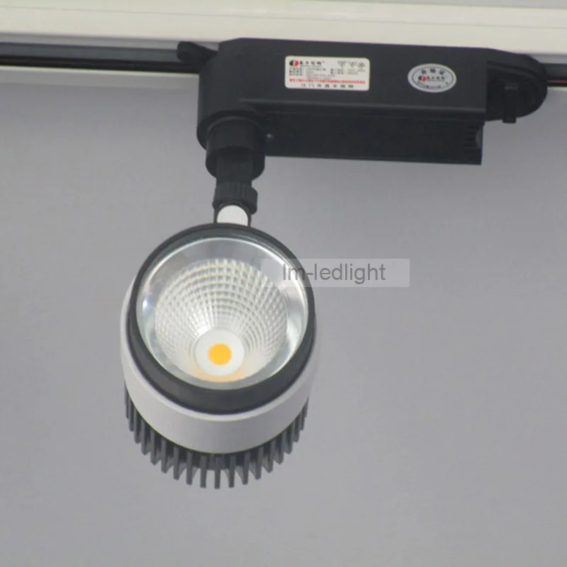 Регулируемая 3 провода COB LED rail light 20 Вт spotlight Bridgelux Теплый/neture/чистый белый