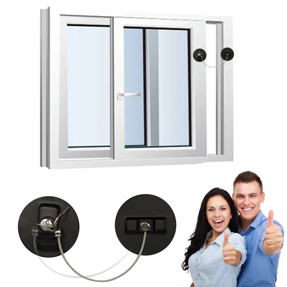 

Children Protection Lock Windows Restrictors Security Limiter Kids Baby Safety Refrigerator Locks Prevent Child Falling Windows