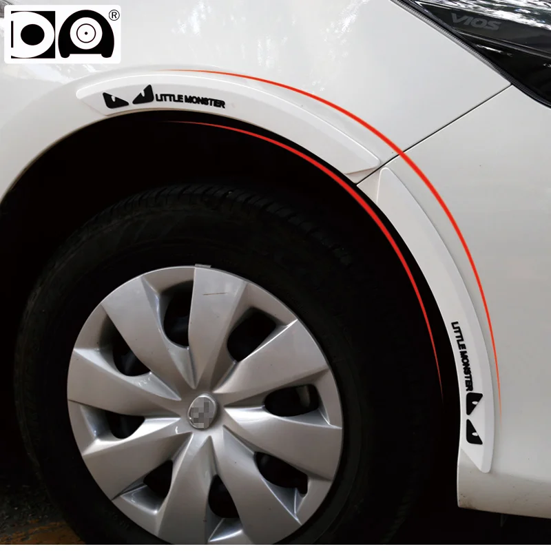 Car wheel eyebrow protector Arch trim Fender 2pcs Anti-collision strips fit for Hyundai Santa Fe ix35 ix25 ix20 i10 i20 i30 i40