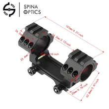 SPINA оптика сверхмощный прицел крепление двойное кольцо с пузырьковым уровнем 30 мм Диапазон крепление винтовки рельсы крепления для охоты