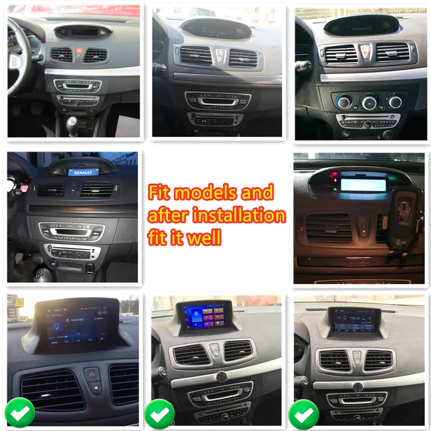 Discount IPS Android 9.0 Car DVD Multimedia Play For Renault Megane 3 2009 2010 2011 2012 Fluence 4G RAM GPS Navigation Stereo Audioradio 1