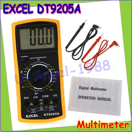 инструкция к мультиметру dt9205a