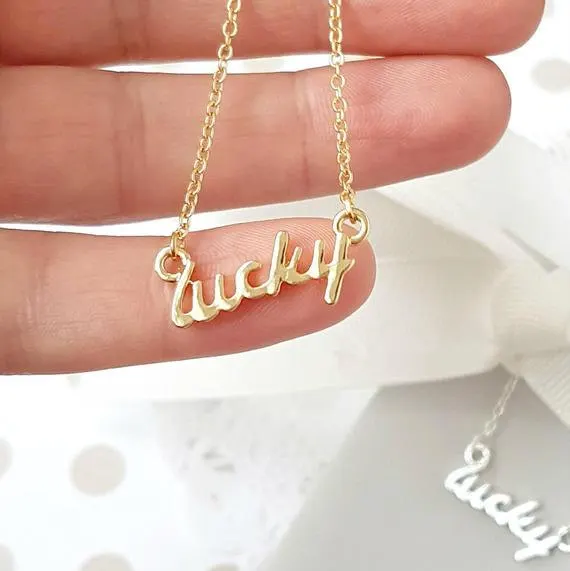 Американский Алфавит США английские инициалы LUCKY Lucky знаки браслеты для семьи и