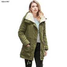 Fleece Parkas winter coat women 2018 winter jacket women Parkas warm long jacket female coats thermal chaquetas invierno mujer