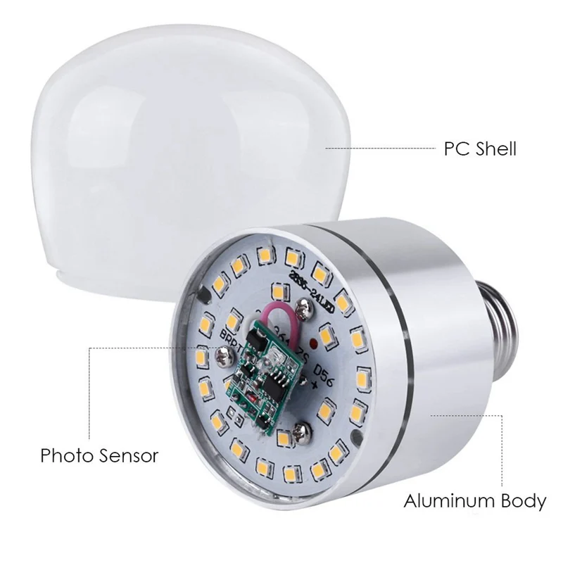 CLAITE AC85-265V E27 светодиодный свет Драйвер IC Тип 12 Вт 900LM белый/теплый белый фотоэлемент лампочка с сенсорным управлением, Новинка