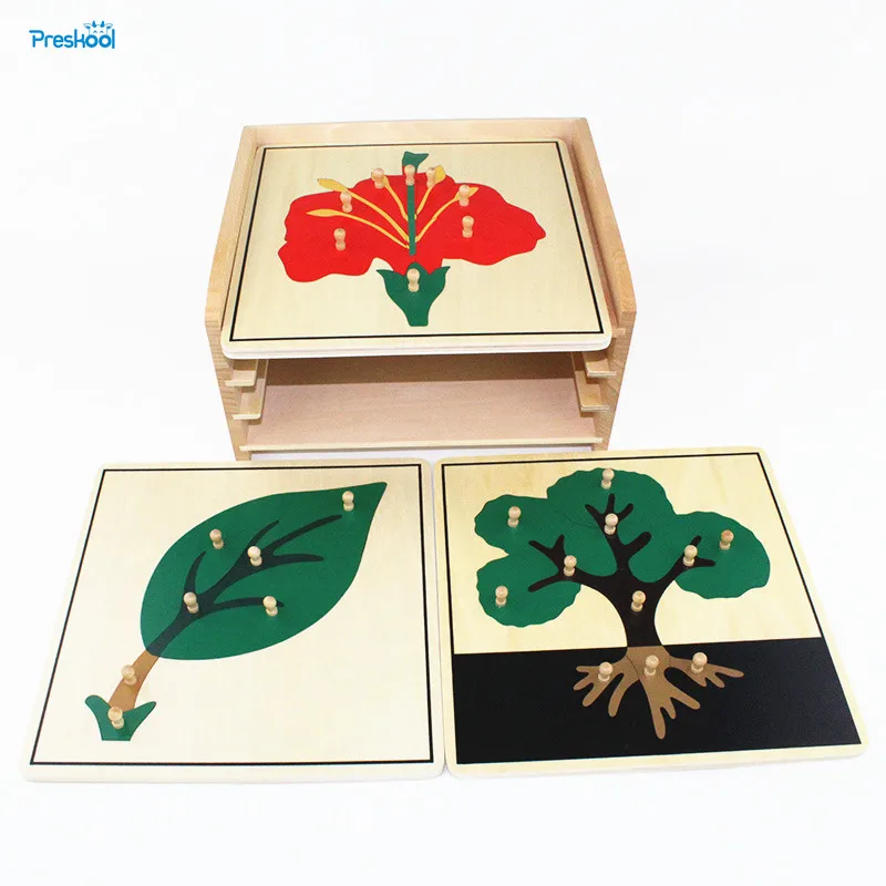 Mainan Bayi Montessori Botani Puzzle 
