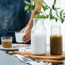 2 в 1 Скандинавская стеклянная чашка с крышкой термостойкая кофейная вода пивная чашка набор FP8