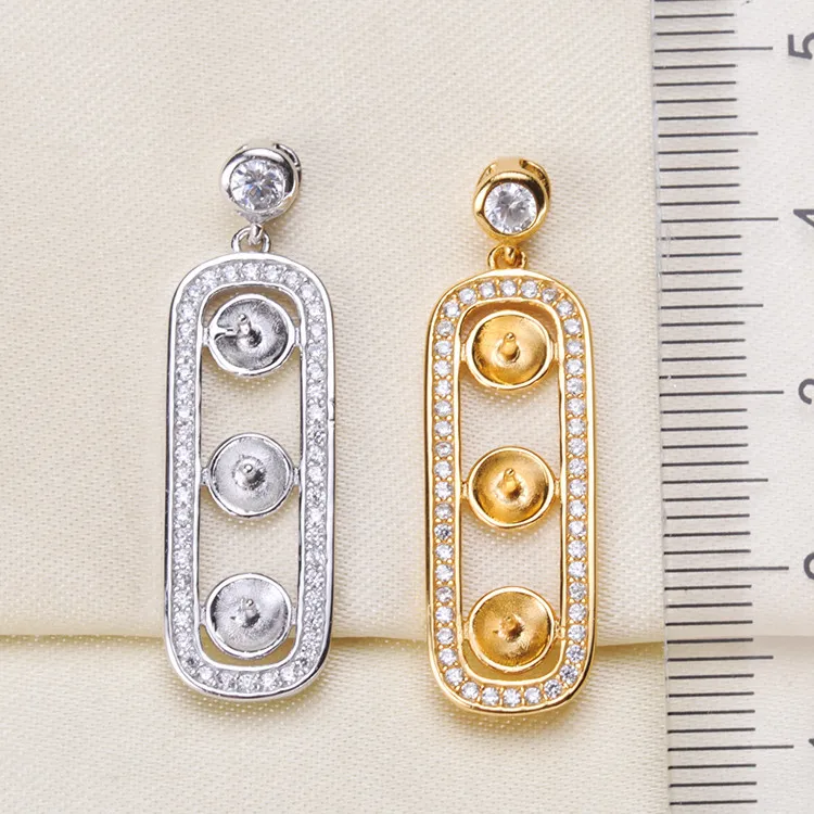 Beste Mode S925 Zilveren Parel Ketting Hanger Vrouw DIY Accessoires halffabrikaten Onderdelen Fittings Bevestigingen Producten Sieraden Maken