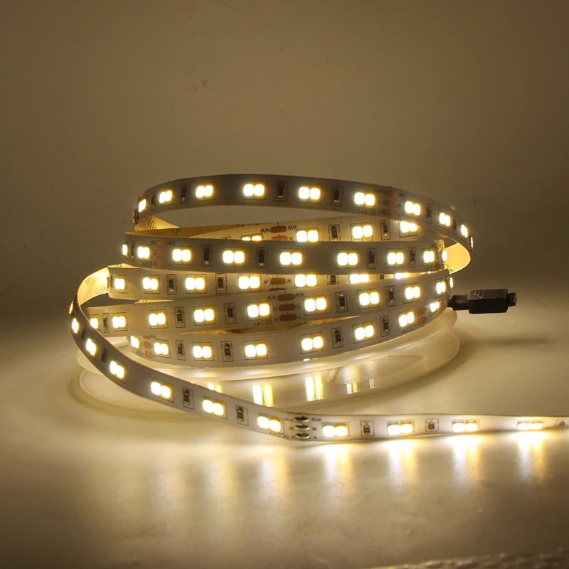 5 м 10 двойная белая светодиодная лента 2835 SMD 120 светодиодов/m CW/WW цветовая