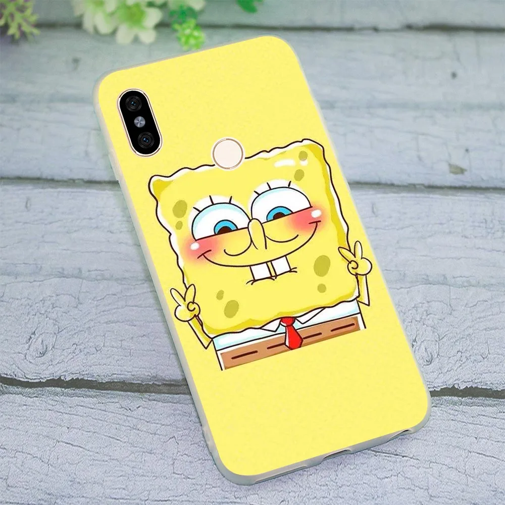 

Silicone Cover for Xiaomi Redmi 5A Sponge Bob And Patrick Phone Case for MI Plus 6 Note 4 7 Pro A1 A2 Lite 8 SE 9 4X 4A 5 5A