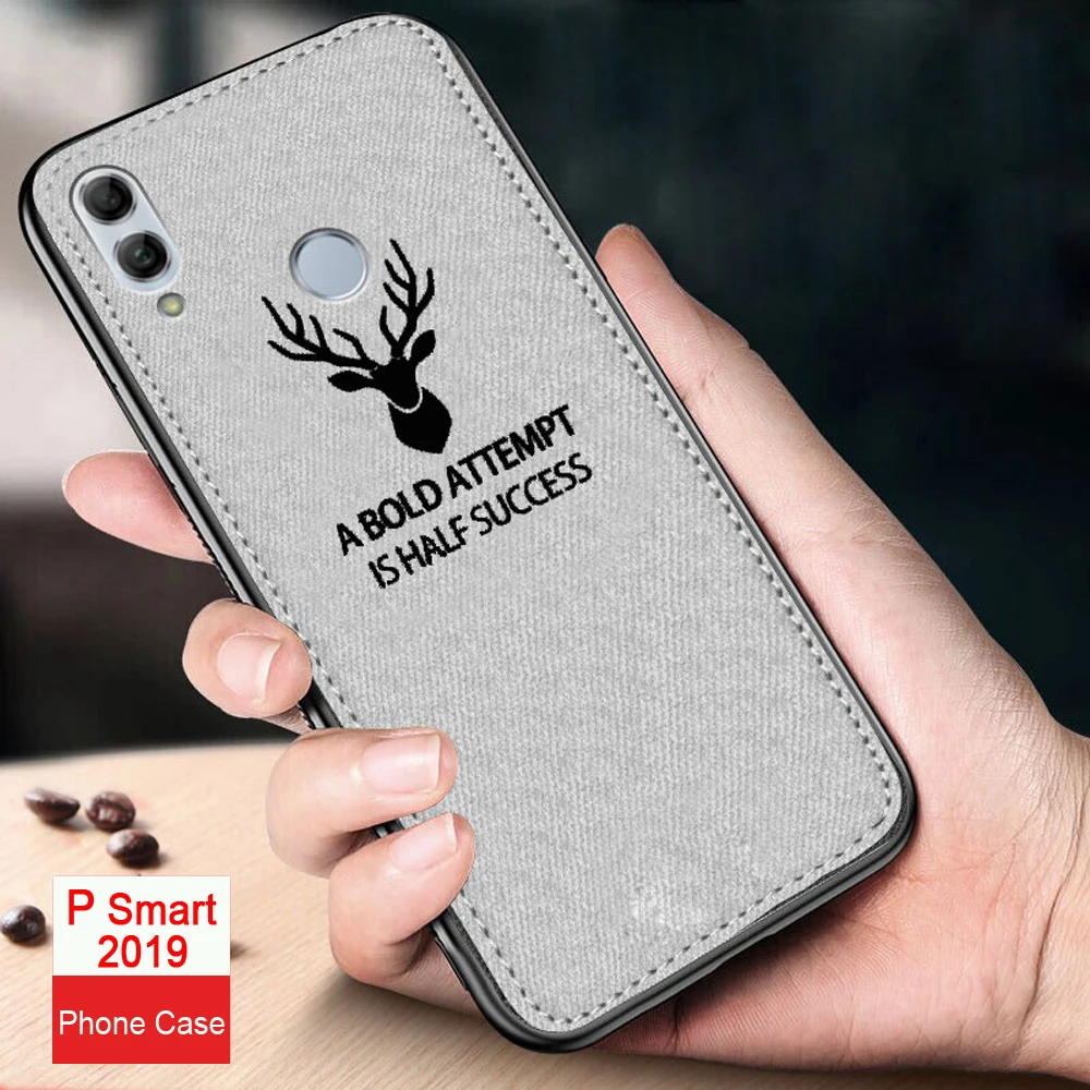Тканевый чехол с рисунком оленя для Huawei P Smart мягкая задняя крышка HUAWEI P20 Lite Pro