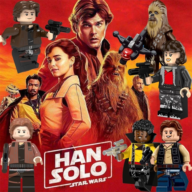 

Toy Blocks Solo A Star Wars Story Han Solo Chewie Calrissian Lando Qi Ra Clone Troopers StarWars Army Mini Block Toys Star War