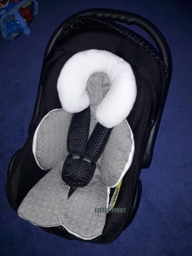 Baby stroller cushion car seat accessories pram thermal mattress liner mat infant shoulder belt strap cover Neck Protection pad