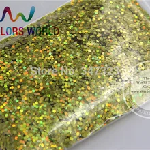1,5 мм лазерный свет золотого цвета блестки пайетки, голографические цветные блестки для дизайна ногтей или других DIY decora