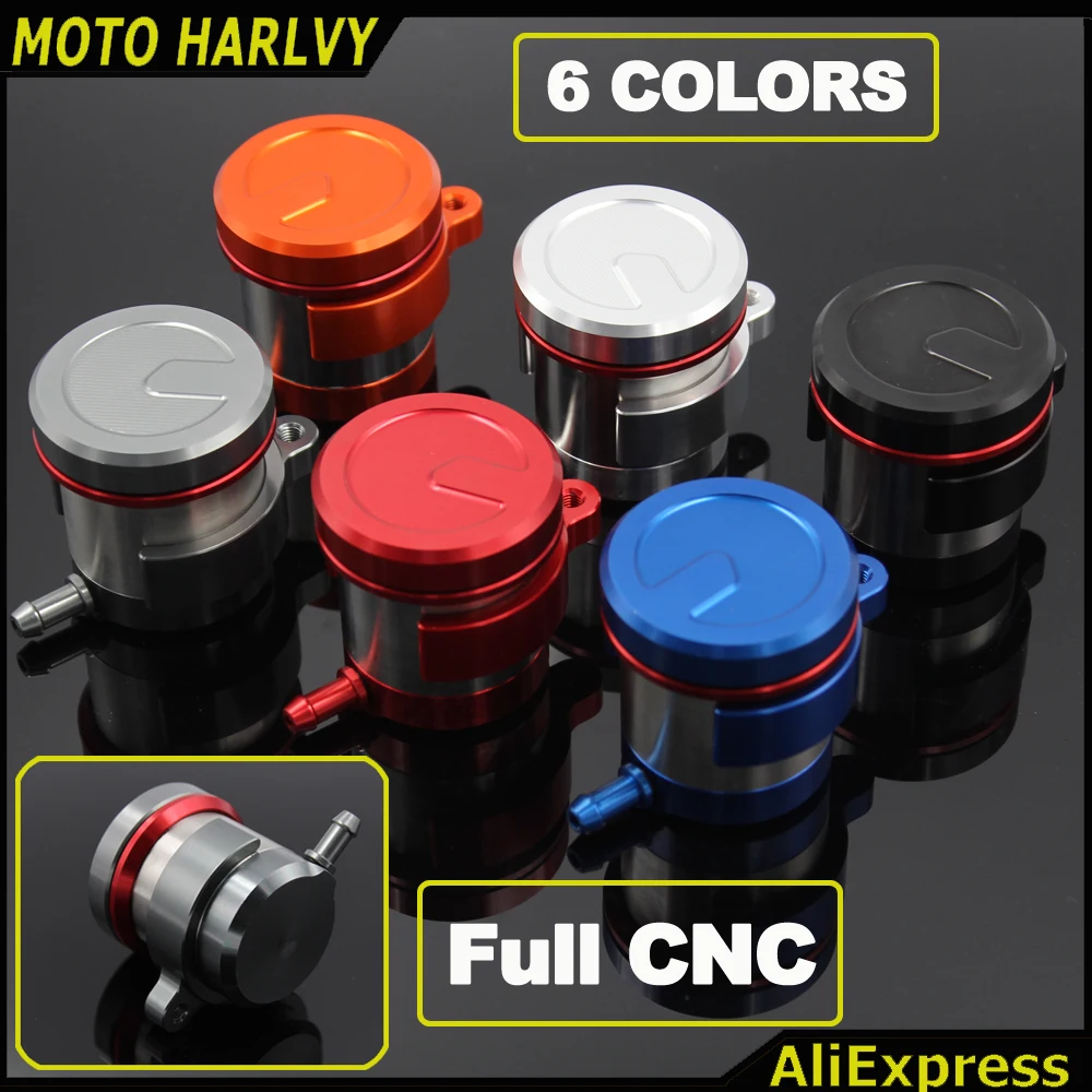 CNC Aluminum Motorcycle Clutch Brake Pump Fluid Tanks Oil Cup Universal