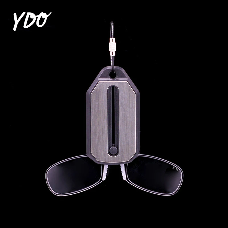 

YDO Nose Clip Folding Glasses Bifocal Reading Glasses for Women Men Mini Small Portable Flexible Unisex Glasses 1 2 2.5 3