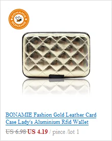 BONAMIE RFID банк ID анти-магнитные пакеты держатель для карт Алюминий+ пластик большая емкость Чехол для карт наборы кошелек визитница сумка