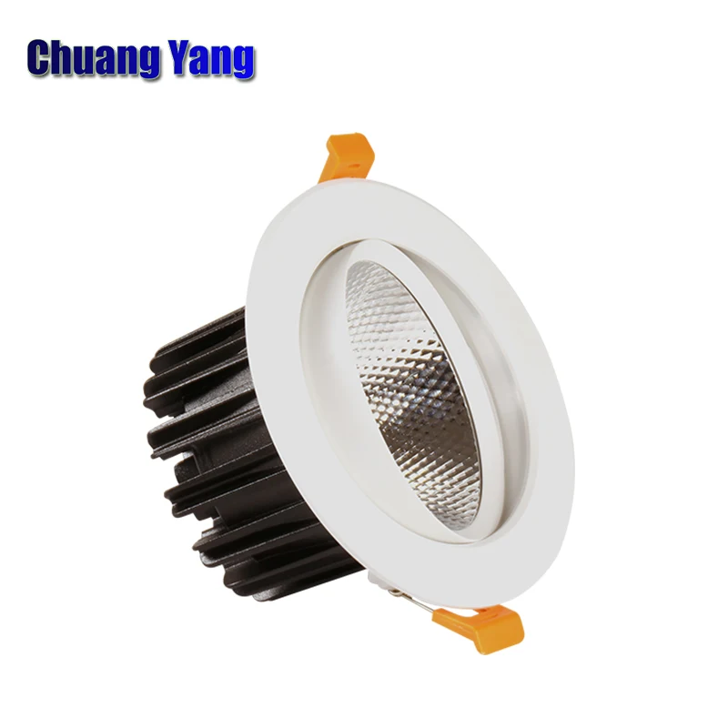 220V 5W 10W 15W Eecessed Led Celling прожекторы мини точечный светильник Круглый Cob потолочный