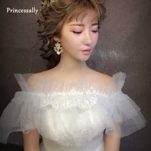 Новая белая свадебная накидка кружевной сексуальный вырез «сердечко» Бисероплетение свадебная куртка элегантный специальный случай вечернее накидка свадебное болеро