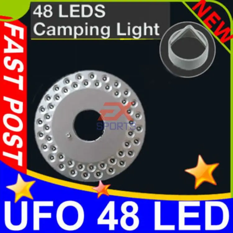 1X New Portable 48 LED UFO Bivouac Camping Lantern Light Lamp Tent