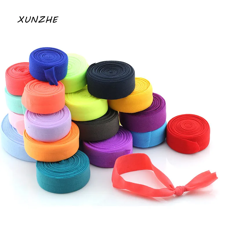 

XUNZHE 2Cm*10m Color Elastic Banding Underwear Elastic band elastic cloth folded overlock seam binding DIY handmade headdress