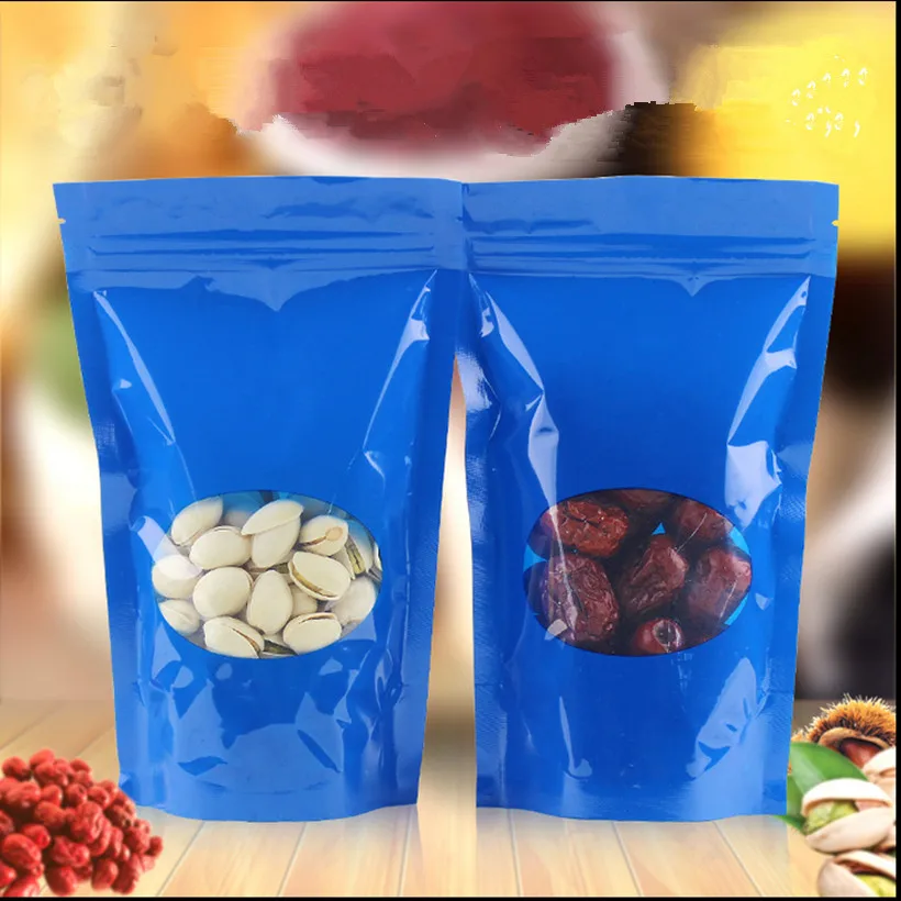 Colorful ziplock foil bag Independence Plastic Blue sealed food bags