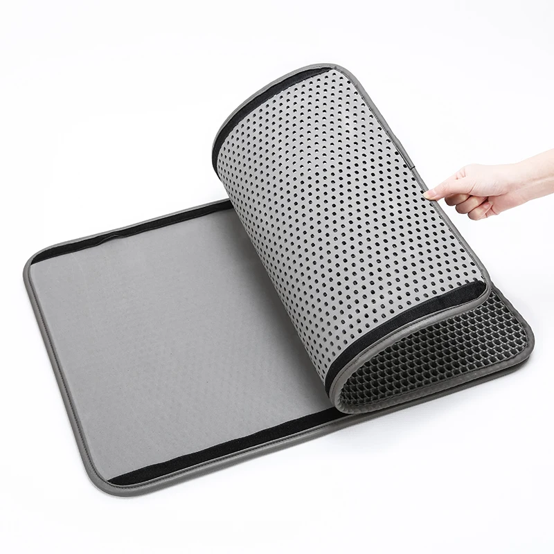 

3 Colors 3size Double Layer Cat Litter Mat Trapper EVA Waterproof Pad 3D Honeycomb Kitty Pet Rabbit Litter Catcher Mat