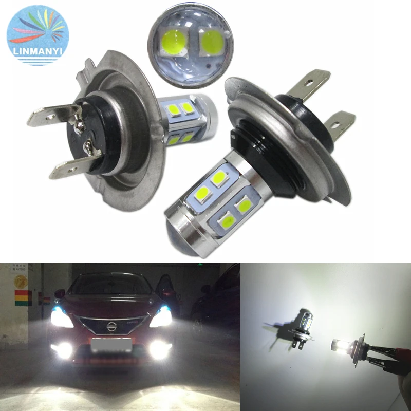 Автомобиль Stly 2 шт Супер яркие противотуманные фары H7 50 Вт Samsung 3030 чип 10SMD 10LED белые