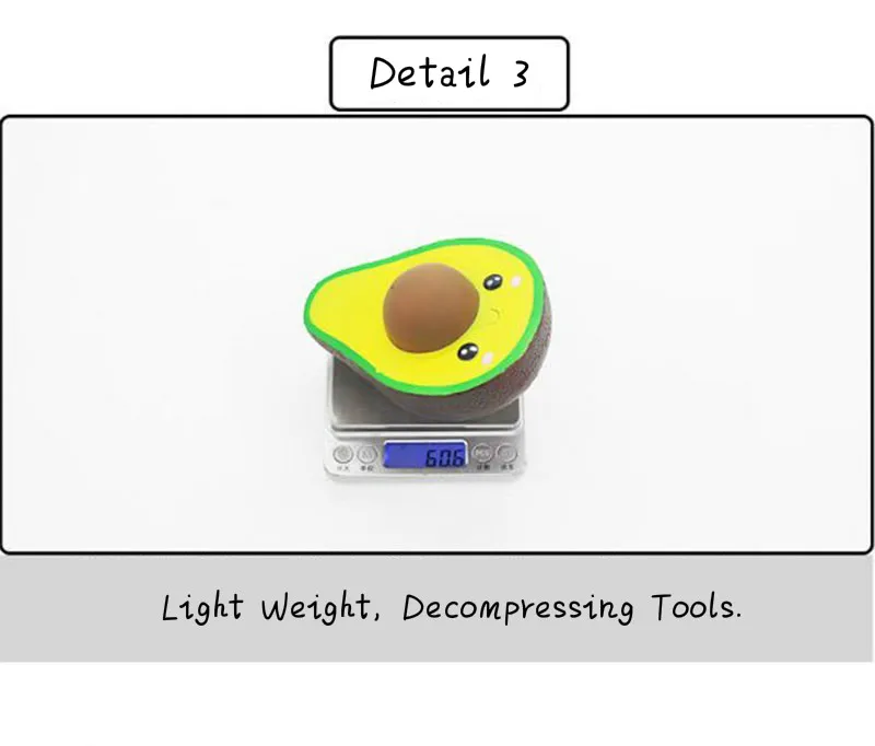 Имитация авокадо фрукт для сжимания игрушка Pu медленно отскок милый мультфильм Kawaii девочка мальчик снятие стресса мягкие подарки для детей