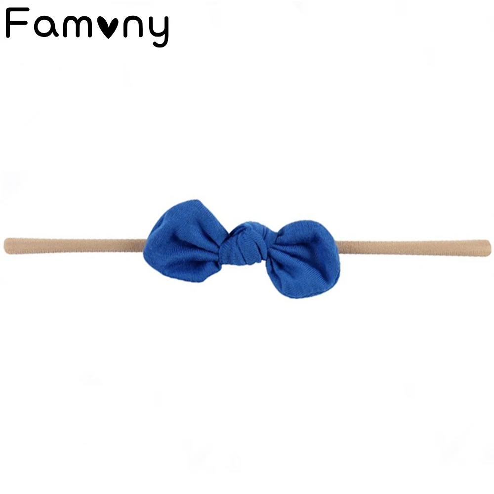 

2Pcs/lot Solid Nylon Baby Headband Elastic Cross Knot Children's Hairband New Baby Girl Hair Accessories Hair Clips for Girls
