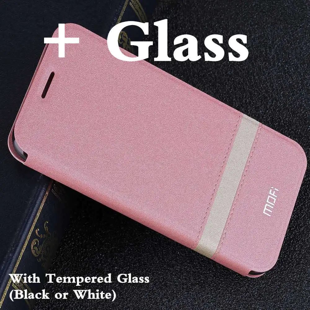MOFi флип-чехол для iPhone XR, чехол для Apple XS, ТПУ Корпус для iPhone XS Max, чехол-книжка из искусственной кожи, силиконовый чехол-книжка - Цвет: Pink with Glass