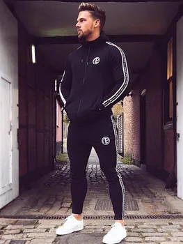 

2019 New Fashion Winter Men Set Sporting Suit Hooded Jacket+Pant Sportswear Thick Sweatsuit Set Tracksuit For Men M-XXXL
