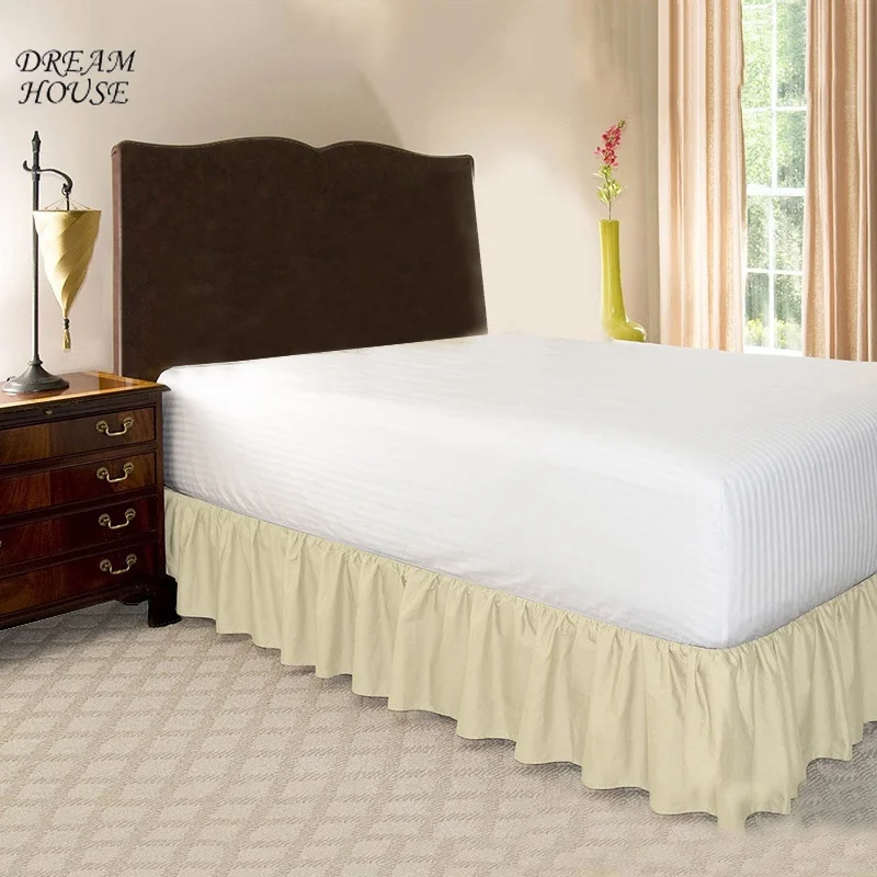 Bed Skirt Without Bed Surface for Home Hotel Elastic Bed Skirt Fashion