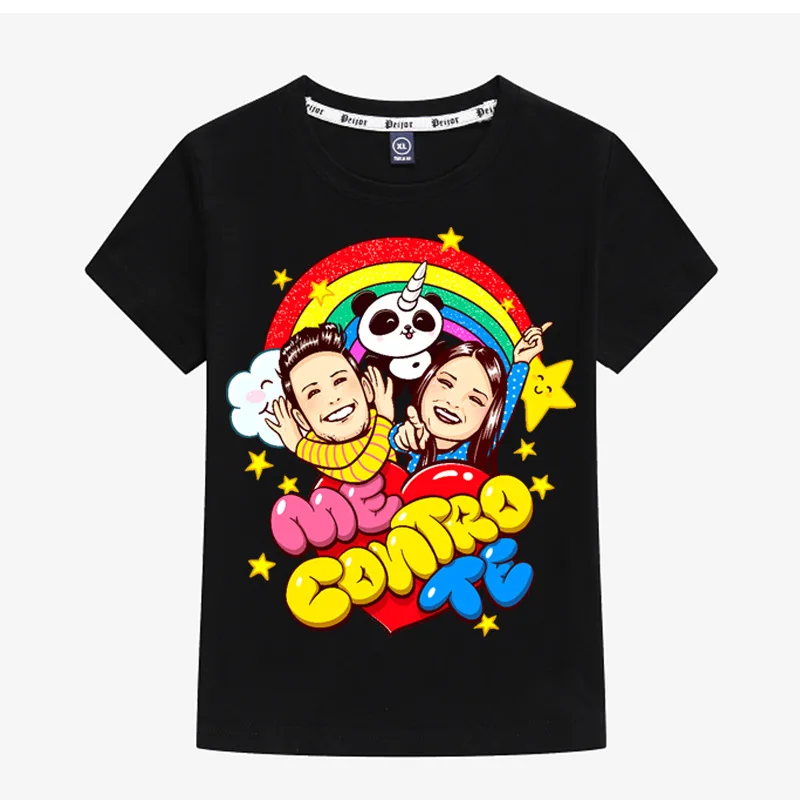 

Z&Y 2-14Years 2019 Summer Fashion Me Contro Te Boys T Shirt Cotton Cartoon Girls T-shirt Short Sleeve Kids Costume Casual Tops