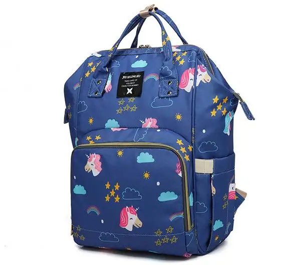 Мода Мумия подгузник для беременных подгузник сумка большой ребенок кормящих Дорожная Рюкзак дизайнер сумка для ребенка уход Единорог