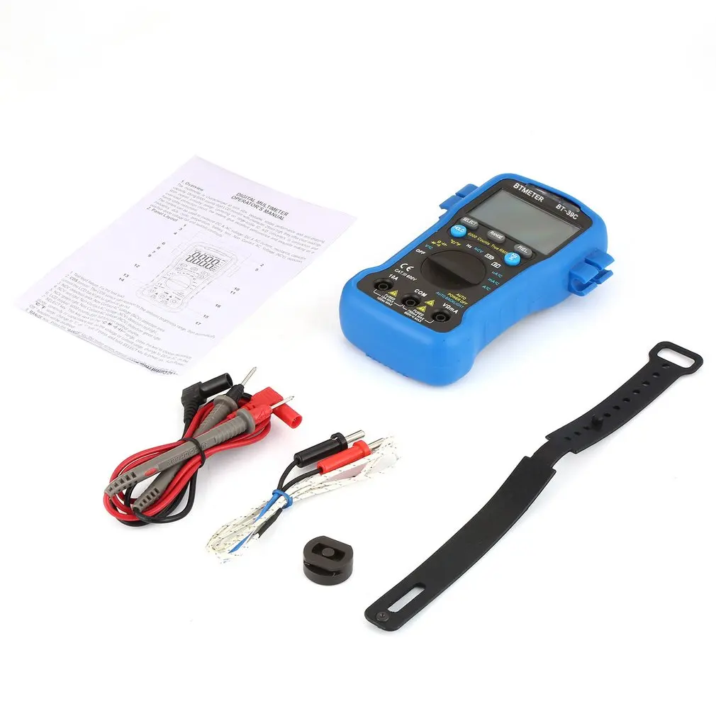 

Digital Multimeter Btmeter BT-39C/ BT-39V/BT-39K/BT-39L Auto Range Tester Ac/ Ac 6000 Counts True Rms Ncv Ohm Transistor Tester