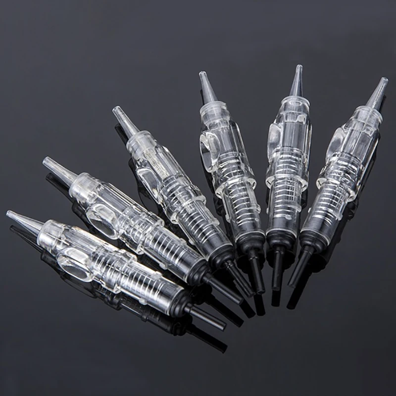 

Easy Click Tattoo Needle 100pcs/lot 1R 3R Disposable Sterilized Permanent Makeup Cartridge Needles Tips For Eyebrow Lip Agulha