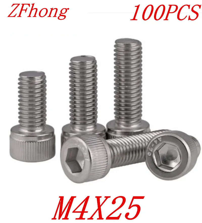 Tornillos hexagonales M8 DIN 912 de acero inoxidable A2-70