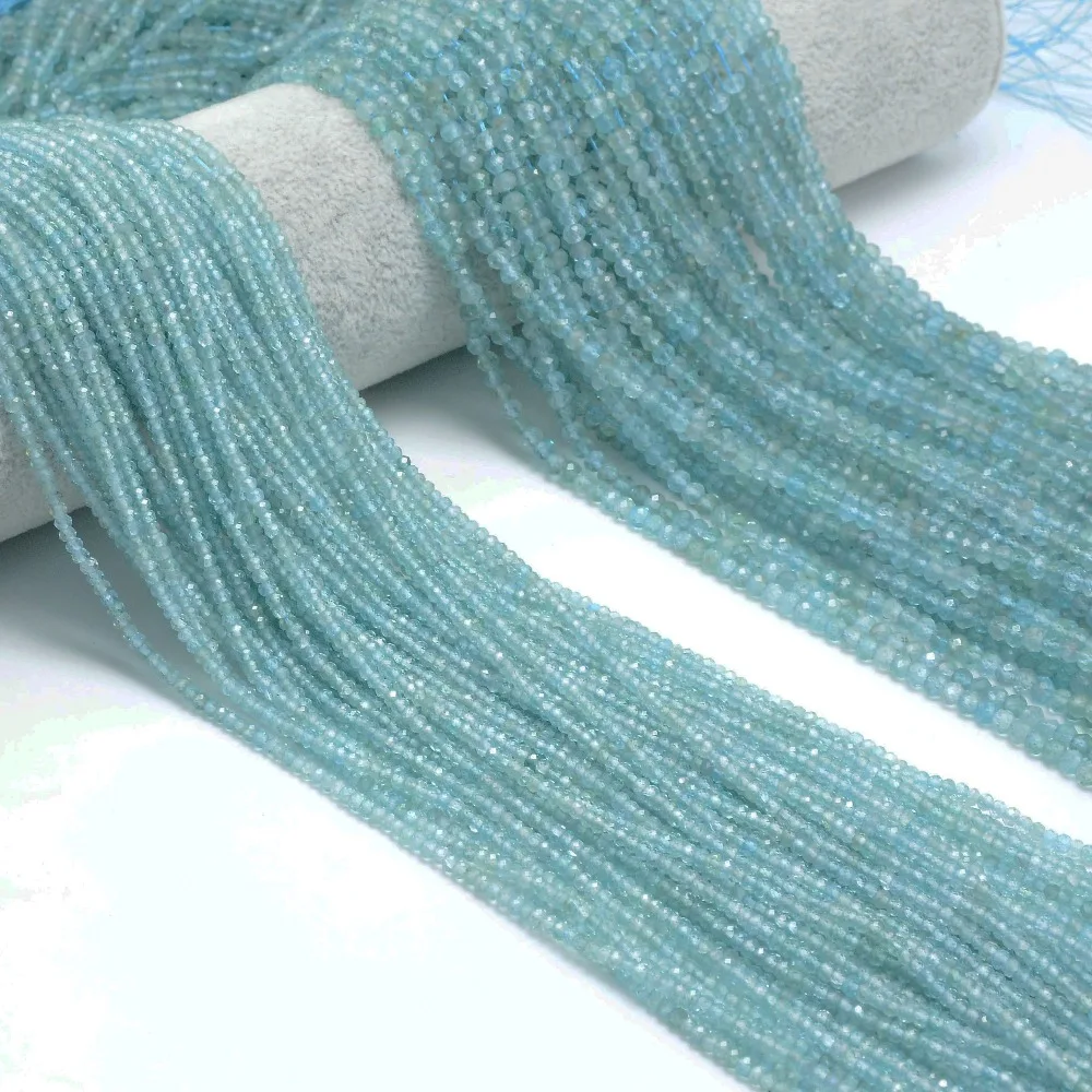 

Natural Light Clean Apatite Faceted Rondelle Beads 3x2mm / 4x2mm