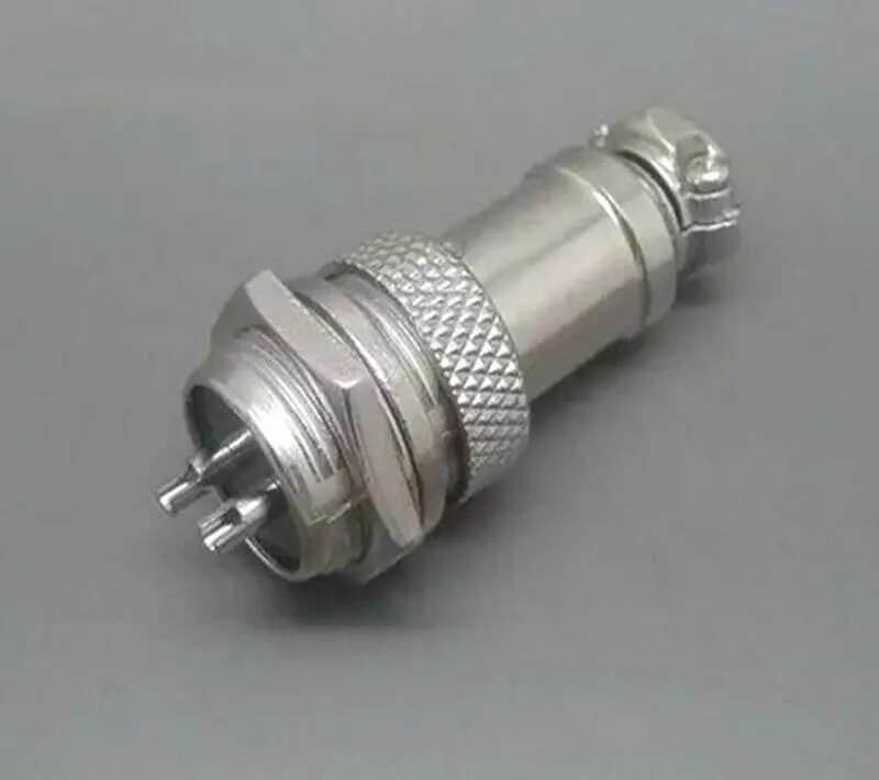 

New Aviation plug GX16-2 16mm 2 Pin Screw Type Electrical Plug Socket Connector