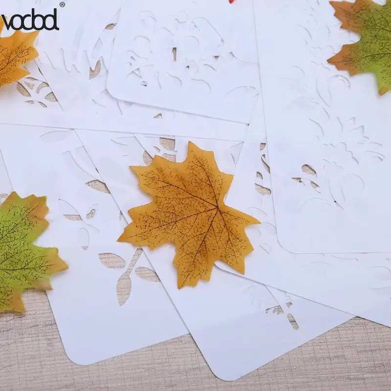 Цветочная лоза DIY слойный пластиковый фотошаблон стена Скрапбукинг живопись