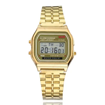 

Gold Silver Women Men Watch Led Digital Watches Square Women's Dress Sports Watches Ladies Clock hodinky relogios feminino saat