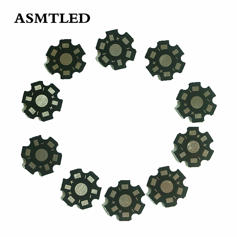 10 20 50 100 200 500 1000 шт. светодиодный PCB теплоотвод 20 мм светодиодный алюминиевое основание плиты высокое Мощность светодиодный бусины радиатора для 1/3/5 Вт лампа рассеянного света